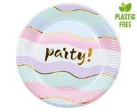 #ZTA Talerzyki papierowe Elegant Party (next generation) 20 cm, 8 szt. (plastic-free) KK