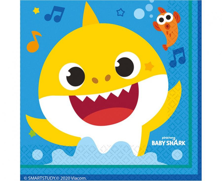 #ZSE Serwetki papierowe "Baby Shark" 33x33 cm, 16 szt.