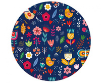 #ZTA_GD Talerzyki papierowe Kolekcja Summer - Have fun (dark), 18 cm/ 6 szt. KK