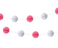 #DEGI Girlanda B&G Kuleczki - Baby Girl, jasnoróżowa, 250 cm