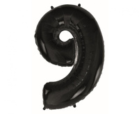 #BFC54 Balon foliowy B&C Cyfra 9 czarna, 92 cm AA