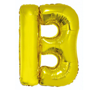 #BFK Balon foliowy "Litera B", złota, 89 cm KK