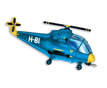 #BFK Balon foliowy 24" FX - Helikopter (niebieski), niepakowany