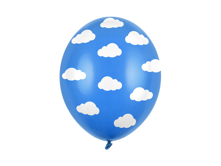 Balony 30cm, Gwiazdki, Pastel Pure White (1 op. / 50 szt.)