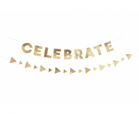#DEGI Girlanda papierowa Celebrate, złota, 2 szt. KK