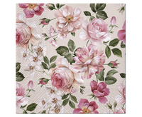 #ZSE Serwetki papierowe PAW Roses Glory (cream) 33x33 cm / 20 szt.