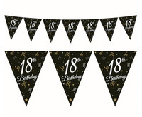 #DEGI Girlanda papierowa Beauty&Charm z flagami "18", 28x270 cm