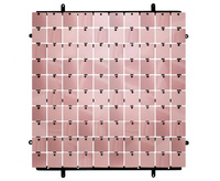 #DEI Panel dekoracyjny różowy, czarne tło typ B, 30x30 cm/ 100 kwadratów