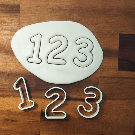 Wykrawacze cukiernicze do dekoracji CYFERKI 0-9 WZ.I KicCake