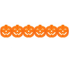 Girlanda pomarańczowa Dynia 3 m — papierowa dekoracja Halloween
