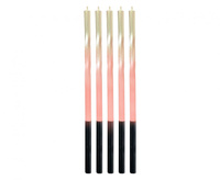 #SU Świeczki B&C Świderki Ombre, złoty/kremowy, 5x5x150mm, 5 szt.