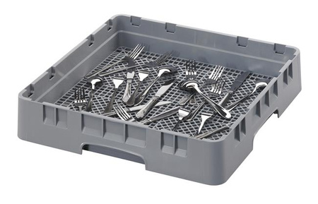 Kosz na sztućce CAMBRO CAMRACK® do zmywarek 500×500 mm, szary Wariant podstawowy