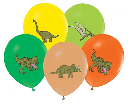#BL Balony Dinozaury, 12 cali/ 5 szt.