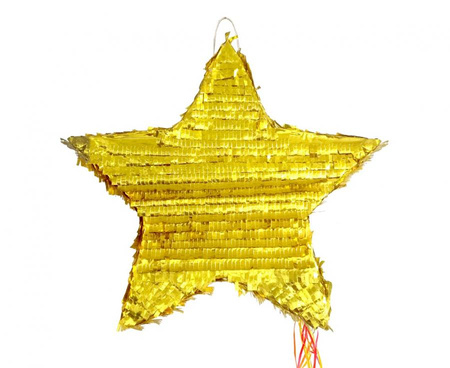 #PI Piniata "Gwiazda", metaliczna, rozm. 45x45x9 cm