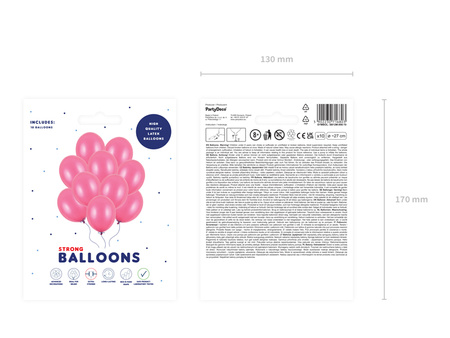 Balony Strong 30cm, Metallic Pure White (1 op. / 50 szt.)