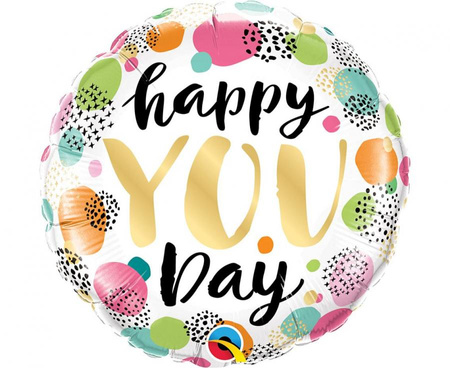#BFK Balon foliowy 18 cali QL CIR  Happy You Day KK