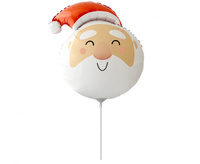 #BFK Balon foliowy 14" FX - Święty Mikołaj (głowa), niepakowany
