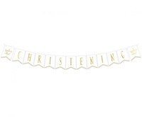 #DEGI Girlanda papierowa Christening, flagi 13.5x17.5 cm, 300 cm KK