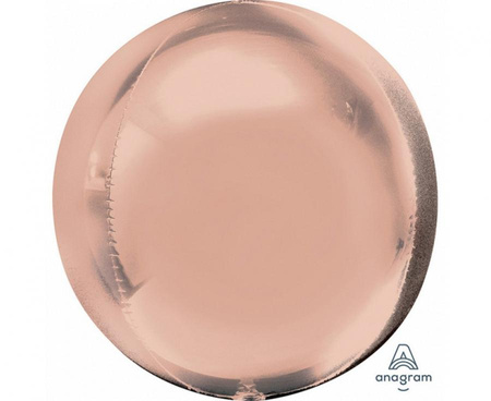 #BFK Balon foliowy 15" ORBZ - kula różowo-złota (niepakowany)