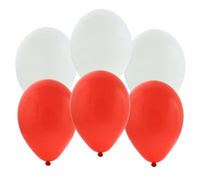#BL Balony czerwone i białe, licencja PZPN/ 10 szt.