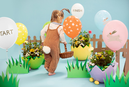 Świeczka urodzinowa Cyferka 1,  jasny różowy, 9.5cm