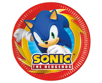 #ZTA Talerzyki papierowe Sonic, next generation, 20 cm, 8 szt. (plastic-free)