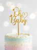 Topper na tort OH BABY 15x10 cm Gender reval Baby Shower
