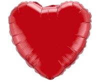 #BFK Balon foliowy 18" FX - Serce (czerwone), niepakowany