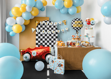 Balony Eco 33 cm, Happy Birthday, mix (1 op. / 5 szt.)