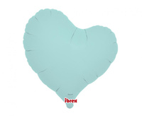 #BFK Balon Ibrex Hel, serce Sweet 14", Pastel Blue, 5 szt.