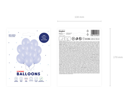 Balony Strong 30cm, Pastel Light Blue (1 op. / 50 szt.)