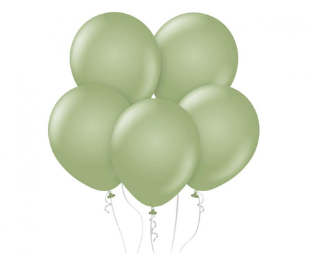 #BL Balony Beauty&Charm, pastelowe, szaro-zielone 18" / 5 szt.