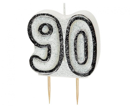 #SC32 Świeczka piker Glitz 90, czarna