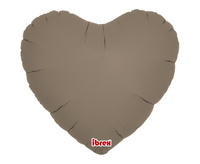 #BFK Balon Ibrex Hel, serce 14", Taupe, 5 szt.