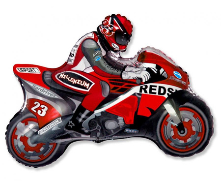 #BFK Balon foliowy 24" FX - Motor (czerwony), niepakowany