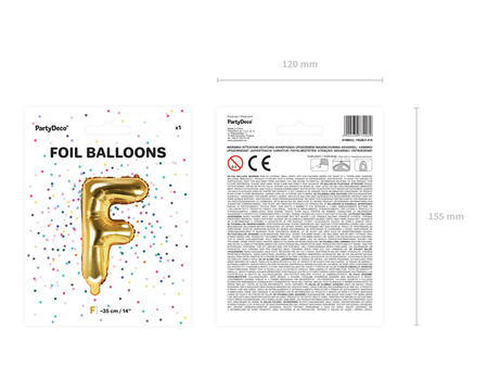 Balon foliowy Litera ''A'', 35cm, srebrny