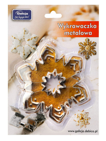 Wykrawaczka metalowa GWIAZDA - ŚNIEŻYNKA DUŻA Galicja