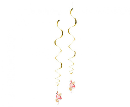 #DEI Dekoracja wisząca Flamingo, 85 cm, 2 szt. KK