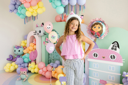 Balony 30 cm, Koci Domek Gabi, mix (1 op. / 6 szt.)