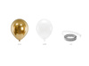 Balony 30 cm, Kotek, Pastel Pure White (1 op. / 50 szt.)