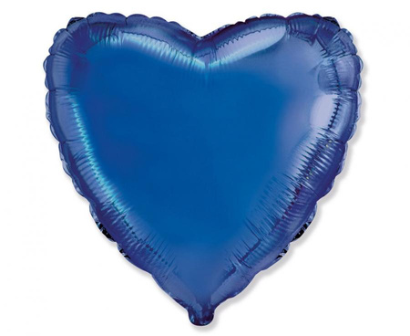 #BFK Balon foliowy 18" FX - Serce (niebieskie), pakowany