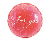 #BFK Balon Ibrex Hel, okrągły 14", For You, packed