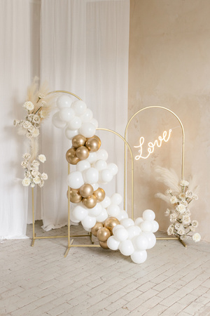 Balony 30 cm, Kotek, Pastel Pure White (1 op. / 50 szt.)