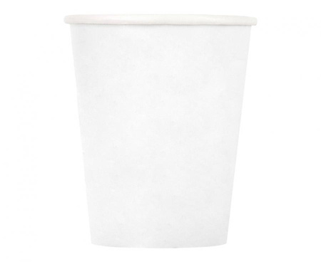 #ZKU Kubeczki papierowe białe, 270ml, 8 szt.