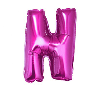 #BFK Balon foliowy "Litera N", różowa, 35 cm KK