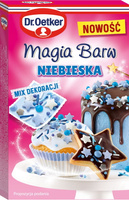 Posypka do dekoracji MAGIA BARW NIEBIESKA 70g Dr.Oetker