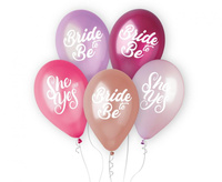 #BL Balony Premium Hel Bride to Be/ She said Yes, 13 cali/ 5 szt. KK