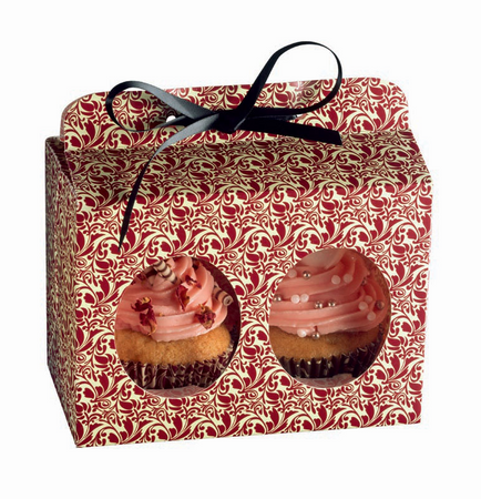 Opakowanie prezentowe na 2 muffinki Flora