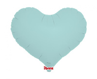 #BFK Balon Ibrex Hel, serce Jelly 14", Pastel Blue, 5 szt.