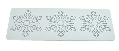 Silikonowa mata do koronek jadalnych dekoracje na tort musowy monoporcje PŁATKI ŚNIEGU